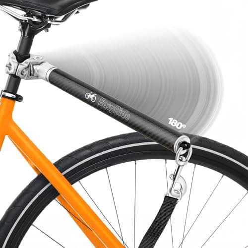 Malabi V2.0 - Laisse de vélo pour Chien rotative à 180° - avec amortisseurs et mécanisme d'attache Rapide | Fibre de Carbone | Amovible, réglable pour la Conduite la Plus Fluide- Brevet en Instance