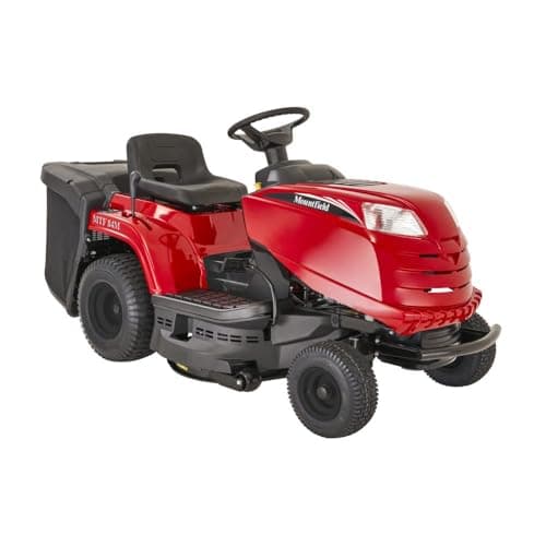 Tracteur de pelouse à Essence Mountfield MTF 84M - Moteur 352 CC, Plateau de Coupe 84 cm, jusqu'à 4 000 m2, Sac de ramassage 200 l, 7 hauteurs de Coupe, Mulching et attelage en Option