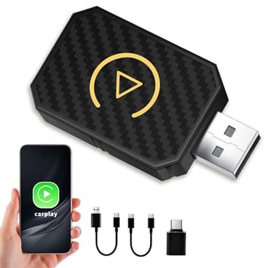 SwartLife Carplay sans Fil Adaptateur, ezconnect Car Play Convertit Carplay Filaire en sans Fil, Compatible avec 99% des Voitures de 2016 et après, Easy Connect carplay