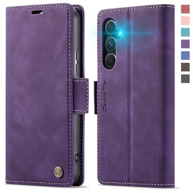 XYGLOW Coque pour Samsung Galaxy A54 5G Etui Housse【RFID Blocage】 Premium en Cuir PU Pochette de Portefeuille Fermeture Magnetique Flip Case Rabat Clapet pour Samsung A54 5G Étui 6,4 Pouces,Violet