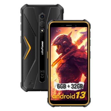 Ulefone Armor X12 Téléphone Incassable Android 13 Go, 6Go+32Go ROM/TF-256Go, 4860mAh Batterie, 13MP+8MP Caméra, Écran 5,45''HD+, Telephone Portable Incassable 4G Dual SIM/NFC/GPS/2Ans Garantie