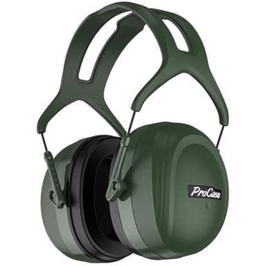 Procase Casque Anti Bruit Adulte, avec Une Atténuation de SNR 37dB, Casque Anti Bruit Pliable Réglable, pour Milieu Bruyant ou Stressant, pour Adulte Adolescent -Vert