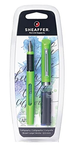 Stylo-plume pointe large Sheaffer 83402 Viewpoint Calligraphy | Vert citron, 5.000