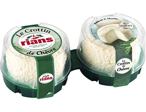 Rians Crottins de chèvre au lait cru, 45% de mat. Gr. - Le paquet de 2, 120g