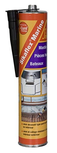 SIKA - Mastic-colle spécial bateaux - Sikaflex Marine Noir - Joint décoratif en intérieur - Colle en intérieur/extérieur - Résiste à l'eau - Ne jaunit pas - Résiste au vieillissement - 300ml