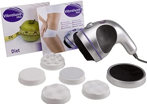 Best Direct Vibraluxe Pro Original Comme Vu à la Télé Masseur Amincissant Sculptant Circulaire, Anti-Cellulite 5 en 1 – Appareil de Massage Vibrant Électrique, Palper Rouler