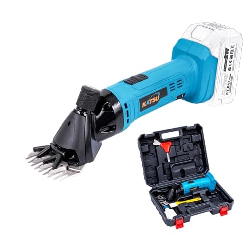 KATSU FIT-BAT Tondeuse Mouton sans Fil 21V, Tondeuse à Moutons Machine avec 6 Vitesses pour Raser Les Moutons Animaux Laines Chèvres, sans Batterie ni Chargeur