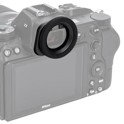 JJC Oculaire rond en silicone souple pour appareil photo Nikon Z5 Z5II Z6 Z6II Z6III Z7 Z7II Remplace l'œilleton Nikon DK-29