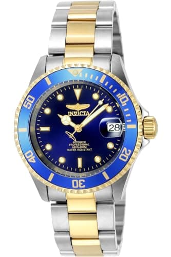 Invicta Pro Diver - Montre Homme Automatique en Acier Inoxydable - 40 mm, Bicolore / Bleu