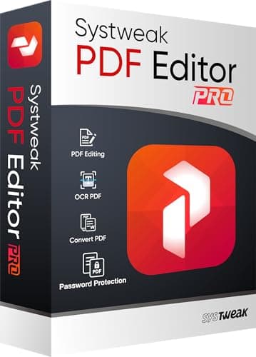 Systweak PDF Editor - Logiciel pour Windows - 1 PC, 1 an | Visualiser, Créer, Modifier, Protéger et Signer des PDF | Fusionner & Diviser (Pas de CD)