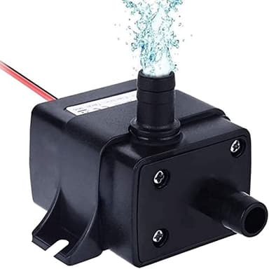 Retoo Mini pompe à eau 12V, pompe aquarium submersible 240L/H 4.8W, petite pompe submersible sans balai, pompe fontaine, pompe centrifuge, buse diamètre 8 mm, sans prise