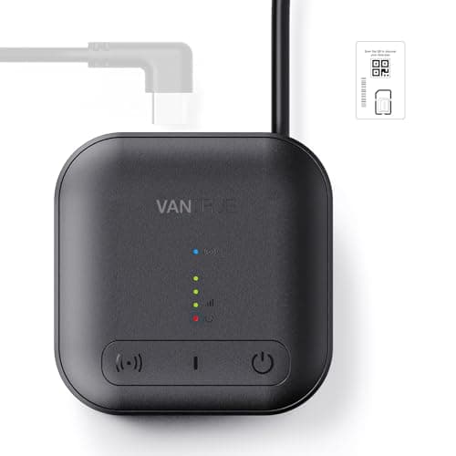 VANTRUE Module LTE avec Carte SIM pour Dashcam E360, S1 Pro, N2X, Vue en Direct à Distance, Geofencing et alertes, Notification d'incident, Suivi de véhicule, Activation à Distance, Stockage Cloud 2G