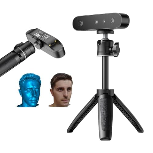 Creality Scanner 3D CR-Scan Ferret SE, suivi anti-shake, précision de balayage de 0,1 mm, scanner manuel 30 FPS pour imprimante 3D, peut numériser des objets noirs/métalliques pour Windows/Mac