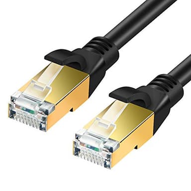 SHULIANCABLE Cat 8 Câble Ethernet, Câble Ethernet LAN RJ45 Réseau 40Gbps 2000MHz (5M)
