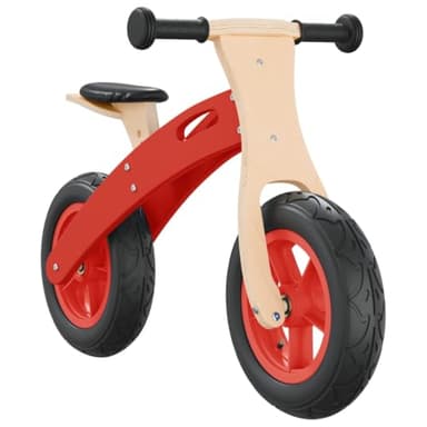 vidaXL Vélo d'équilibre pour Enfants avec pneus pneumatiques Rouge, vélo Strider, vélo d'enfant, vélo d'équilibre pour Tout-Petits, vélo à Pousser