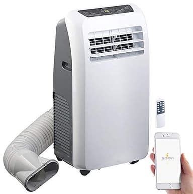 Climatiseur mobile réversible 12000 BTU/h, 3500 W, compatible commandes vocales [Sichler Haushaltsgeräte]