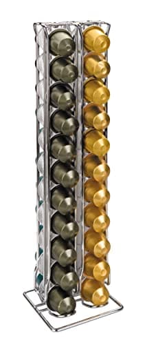 Ibili - Distributeur De Capsules Nespresso, 44 Capsules, Acier Chromé