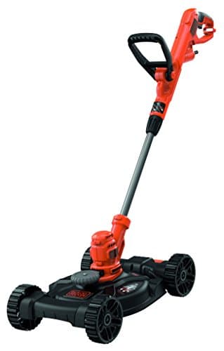 BLACK+DECKER Outil 3-en-1 Filaire 550W : Coupe-Bordures, Dresse-Bordures et Tondeuse, 30 cm, Outil Polyvalent avec 2 Poignées et Roue de Guidage, 2 Hauteurs de Coupe de 40 et 60 mm, BESTA530CM-QS Noir