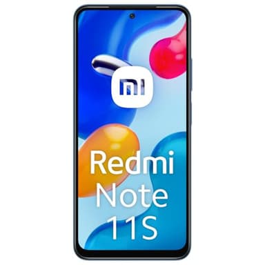 Xiaomi Redmi Note 11S Smartphone, 6Go RAM 128Go ROM, 6,43 "AMOLED DotDisplay, processeur MediaTek Helio G96, caméra Quadruple AI 108MP (Bleu)