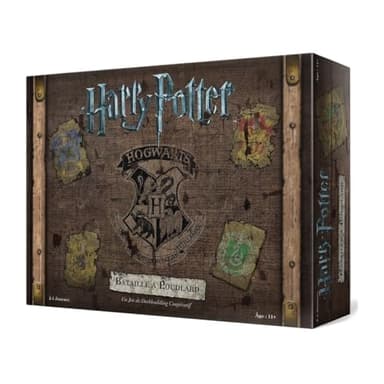 Asmodee - HARRY POTTER : BATAILLE À POUDLARD - Jeu de Société Coopératif pour Enfants Dès 11 Ans - Jeu de Deckbuilding - Univers Magique Inspiré des Livres - 2 à 4 Joueurs - En Français - USAopoly