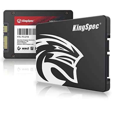 KingSpec 2To 2.5" SATA SSD, 3D NAND Flash Disque Dur SSD Interne, Vitesse de Lecture jusqu'à 550 Mo/Sec - pour Ordinateur de Bureau/Portable/Tout-en-Un