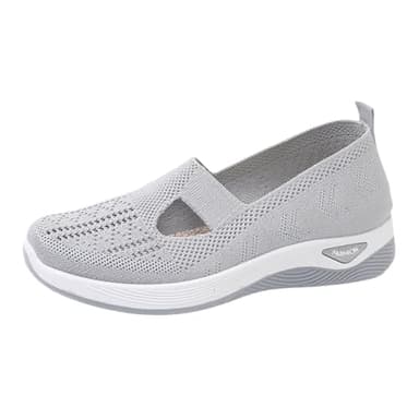 Chaussures sans Lacets Femme Orthopédique Pas Cher Basket sans Lacet Femme Chaussures De Marche À Plateforme Orthopédique Légères et Confortables Amortissement Accru Et Soulagement des Pieds