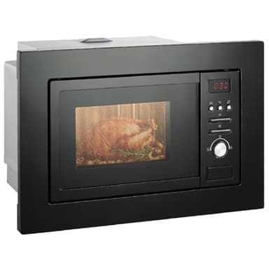 SMETA Four Micro-ondes Combiné 20L, Micro-ondes Encastrable 800W avec Gril 1000W, Grand Écran LED, Cadre Inclus, Dégivrage Automatique, 8 Programmes Prédéfinis