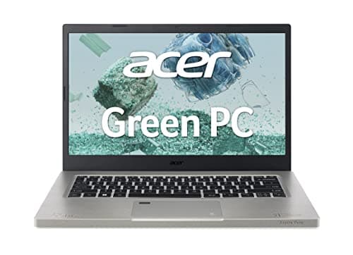 Acer Aspire AV14-51-57CJ-Aspire Vero | PC Green-FHD 14" IPS-Intel Core i5-1235U Evo (10 Cœurs)-Intel® Iris® XE Graphics- Ram 8 Go DDR4X- 512 Go PCIe NVMe SSD, Gris