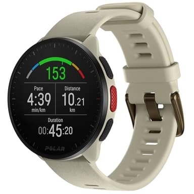Polar Pacer - Montre GPS Running - Processeur Ultra Rapide - Ultra légère - Écran Lumineux - Boutons antidérapants - Nouveaux programmes d'entraînement/récupération - Mesure de FC - Commandes Musique
