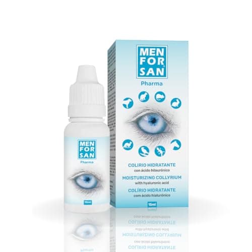 MENFORSAN Gouttes Ophtalmiques Pour Animaux de Compagnie 15ml, Avec Acide Hyaluronique, à la Fonction Hydratante et Humectante