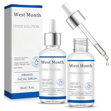 Allony Serum Visage Anti Age, Serum Anti Rides, Serum Hydratant Visage, Sérum Visage Raffermissan, Peau Eclaircissante et Rajeunissante, Réduire les Ridules(30ml*2)
