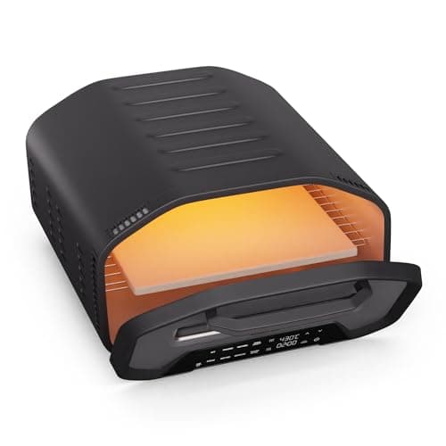 Klarstein Accessoires Pour Four à Pizza - 1700W, 430°C, Double Chauffage, Compact, 7 Programmes, Affichage Numérique, Poignée Cool-Touch, Porte en Verre à 3 Couches, Boîtier en Acier Noir