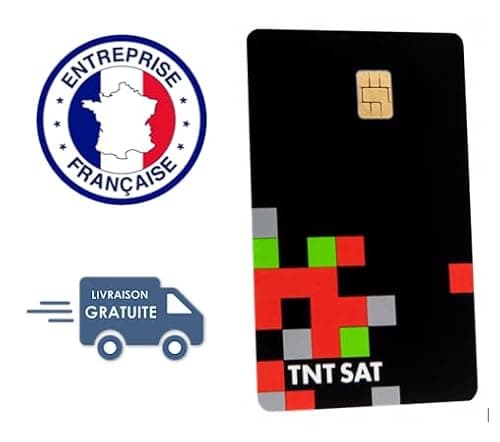 TNTSAT Carte Officielle Neuve - Décodeur Récepteur Satellite Astra 19.2 - Durée 4 Ans