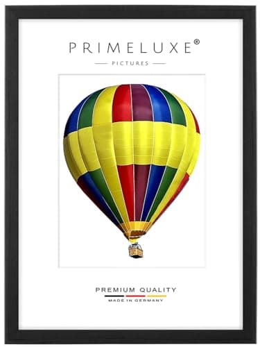PrimeLuxe Cadre photo en bois 33 x 98 cm (Dimension de l'image) en Pin-Noir | Couleur et taille sélectionnables | pour affiches | Puzzle | collage de photos