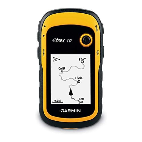 Garmin - 010-00970-00 - eTrex 10 GPS portable de randonnée - Fond cartographique mondial - Jaune/Noir