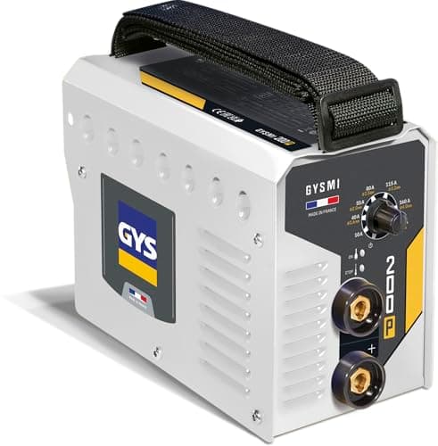 GYS, GYSMI 200P, Poste à Souder à l'Électrode Enrobée 200A Monophasé 230V (MMA), Arc Force, Antisticking, Hot Start, Avec Valise, Porte-électrode, Câble de Masse