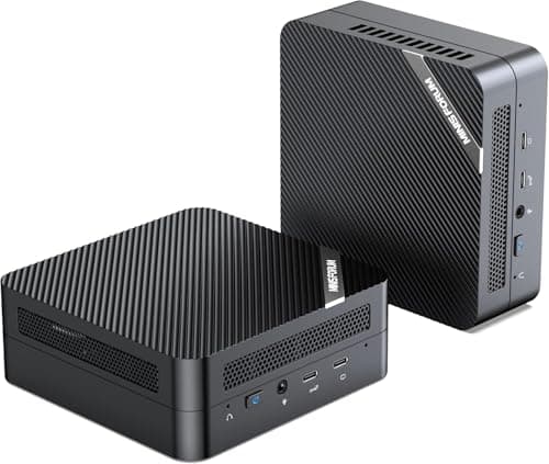 MINIS FORUM Mini PC UM773 Lite, AMD Ryzen 7 7735HS 8 cœurs évolutif jusqu'à 4,75 GHz, Version Barebone sans RAM/SSD Mini Ordinateur de Bureau,BT, Port HDMI×2/USB 4, RJ45 2.5G LAN, USB3.2×2