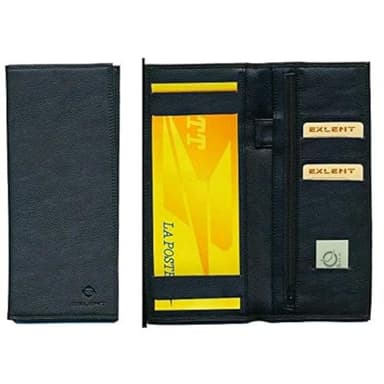 Porte chéquier Long Portefeuille Noir Porte Carte Porte Monnaie