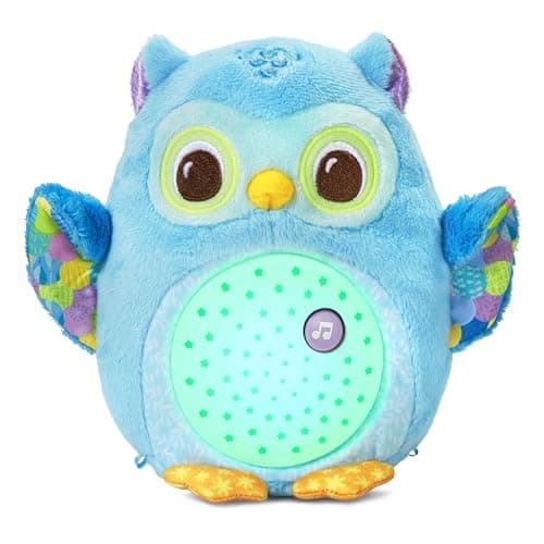 VTech - Ma Veilleuse Lumi Chouette, Peluche Bébé Apaisante, Veilleuse Musicale et Lumineuse, Musique Douce, Berceuses, Bruits Blancs et Sons de la Nature, Cadeau de Naissance - Contenu en Français