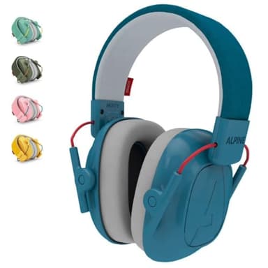 Alpine Muffy Casque Anti-Bruit : protection auditive pour enfants jusqu'à 16 ans - CE Certifié - Confortable et réglable - Prévient les troubles auditifs - Robuste et facile à ranger – Bleu