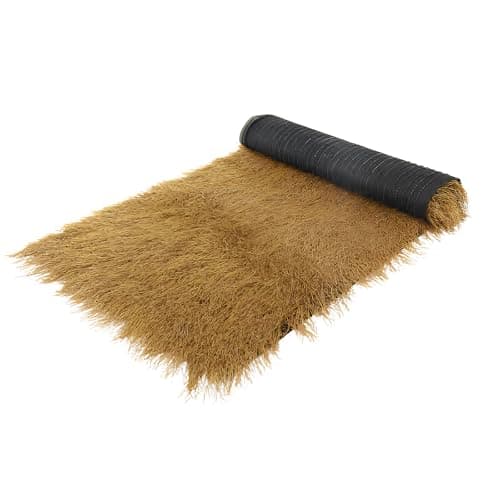 CZXMD Chaume Synthétique Toit Tiki Bar,Rouleau de Paille Palapa Mexicain Artificiel,Décoration Toit en Chaume Ignifuge,Suitable for Gazebo, Pool, Beach and Hawaiian Parties(Size:0.5 * 10m)