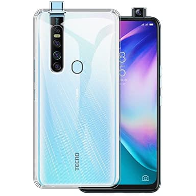 Tecno Camon 15 Premier Coque de téléphone ultra fine en silicone souple pour Tecno Camon 15 Pro 6,6" (transparent)