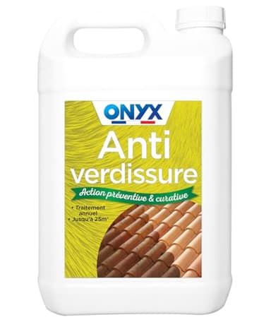 Onyx - Anti Verdissure - Anti Dépôts Verts - Détruit Lichens - Algues et Champignons - Prêt à l'emploi - Fabrication Française - 5L