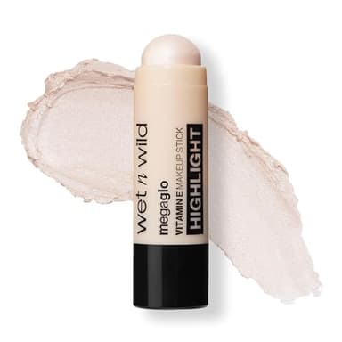 Wet n Wild, Mega Glo Vitamin E Makeup Stick, Stick Highlighter Polyvalent pour les Yeux, les Joues et les Lèvres, avec une Formule Constructible et Estompable, Prêt à Voyager et Rétractable, Moonlike