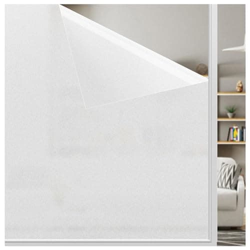 LEMON CLOUD Film Fenetre Anti Regard Film Occultant Fenêtre Opaque Vitrage Film Electrostatique Vitre Film Anti UV Dépoli pour Bureau Salle de Bain Chambre Cuisine 30x200cm