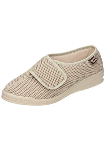 Manitu home Chaussons bas pour femme, beige, 40 EU