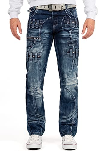 KOSMO LUPO Herren Jeans KM8002-bans W31/L32