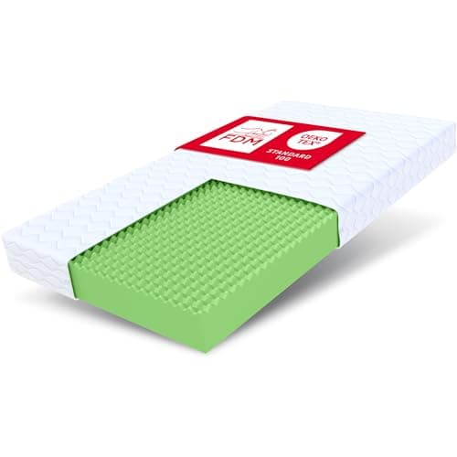 FDM PICCHI Matelas 140x190 cm Mousse à Mémoire de Forme Épaisseur 12 cm Fermeté H3 Matelas à Deux Faces 7 Zones de Confort Housse Lavable Oeko-TEX Hypoallergénique