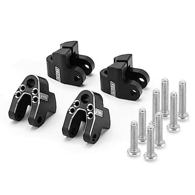 INJORA Supports Amortisseurs Kit de Levage de Hauteur pour 1/18 TRX4M Defender Bronco Stock Amortisseurs Upgrade, CNC Aluminium