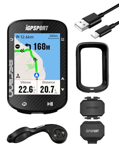 iGPSPORT BSC300 GPS Compteur Velo GPS Velo Compteurs Vélo Écran 2,4'' Couleur LCD Navigation par Carte Couleur Soutien BLE5.0 & Ant+, IPX7